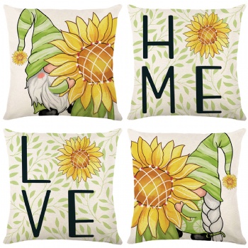 New summer sunflower pillowcase