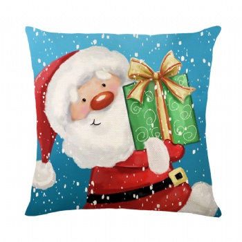 New linen linen Christmas pillowcase