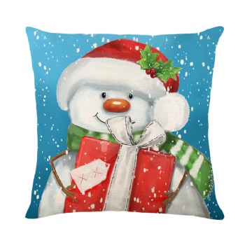 New linen linen Christmas pillowcase