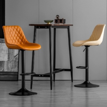 Modern minimalist lifting and rotating bar stool