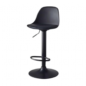 High bar stool with backrest