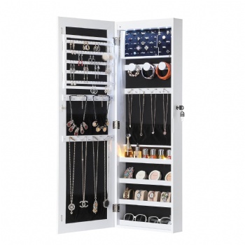 Simple and fashionable full-length mirror jewelry cabinet