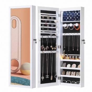 Simple and fashionable full-length mirror jewelry cabinet