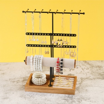 4-tier stud earrings jewelry holder