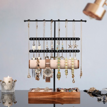 4-tier stud earrings jewelry holder