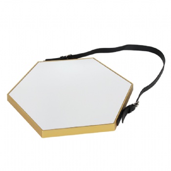 Nordic belt hexagonal wall mirror