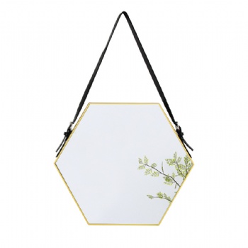 Nordic belt hexagonal wall mirror