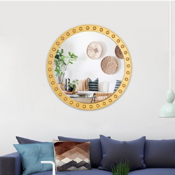 Nordic round decorative mirror