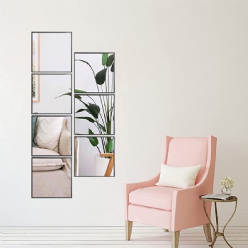 Square DIY seven-piece self-adhesive mirror