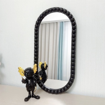 Creative Buddha bead elliptical mirror