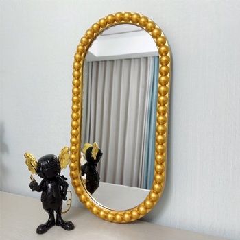 Creative Buddha bead elliptical mirror