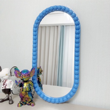 Creative Buddha bead elliptical mirror