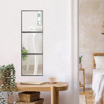 High-definition mirrors are self-adhesive against the wall