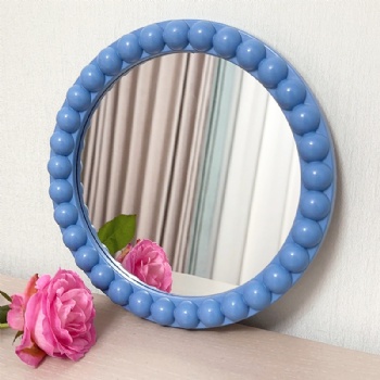 Simple and creative Buddha bead round mirror