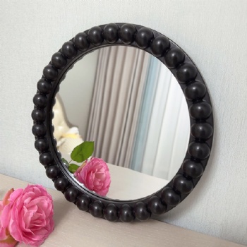 Simple and creative Buddha bead round mirror