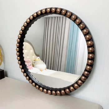 Creative Buddha bead round mirror