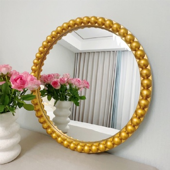 Creative Buddha bead round mirror