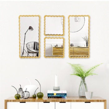 Simple wall-mounted decorative mirror