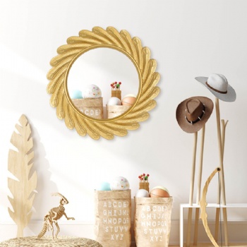 Creative bathroom special-shaped hanging mirror