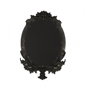 Oval carved pattern decorative mirror