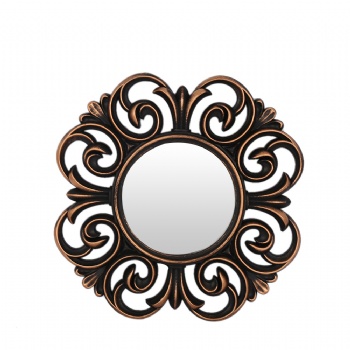 Flower-shaped wall-mounted decorative mirror