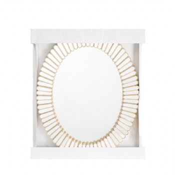 Oval decorative mirror