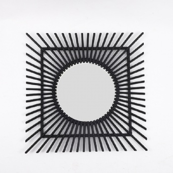 New imitation rattan mirror