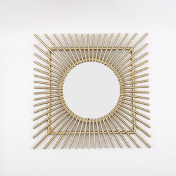 New imitation rattan mirror