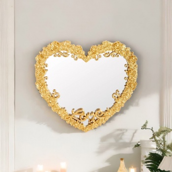 Vintage love pattern decorative mirror