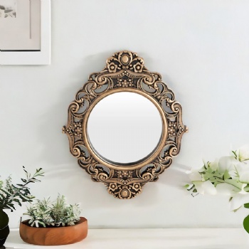 Vintage French carved decorative mirror