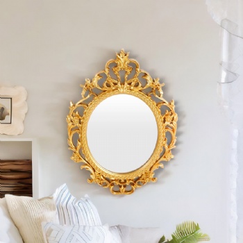 Gold embossed decorative mirror