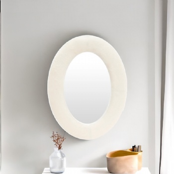 Oval decorative mirror