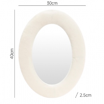 Oval decorative mirror