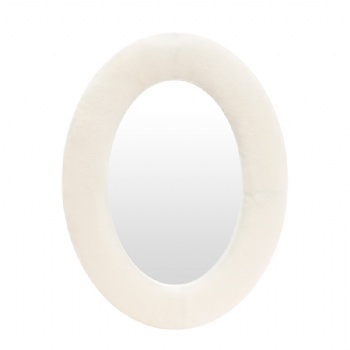 Oval decorative mirror