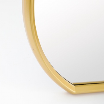 Modern minimalist semi-circular mirror