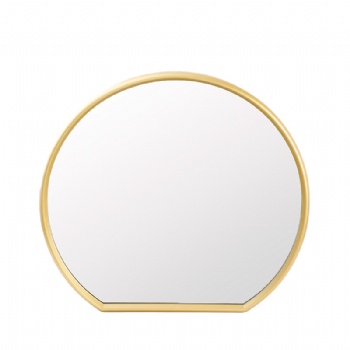 Modern minimalist semi-circular mirror