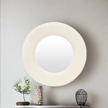 Simple round decorative mirror