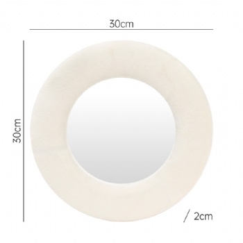 Simple round decorative mirror