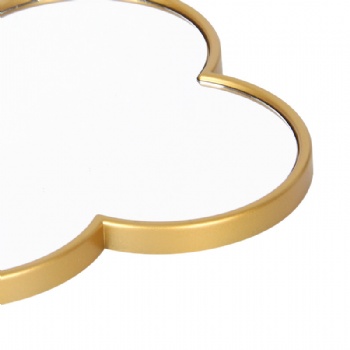 Four-leaf clover gold-edged combination self-adhesive mirror