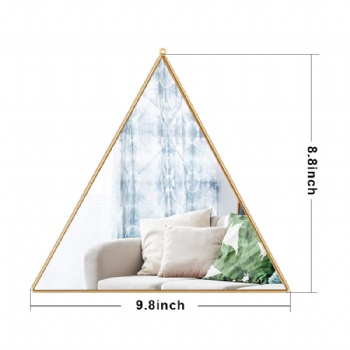 Phnom Penh triangular irregular wall mirror