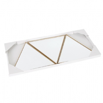 Phnom Penh triangular irregular wall mirror