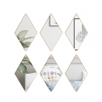 DIY self-adhesive mirror six-piece set