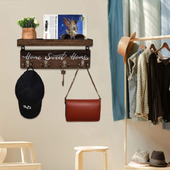 Wall-mounted key mail holder