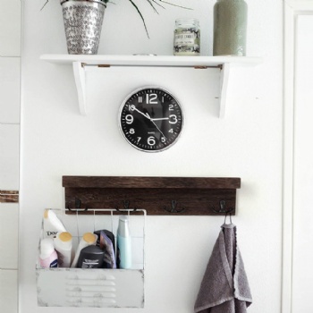 Wooden wall shelves