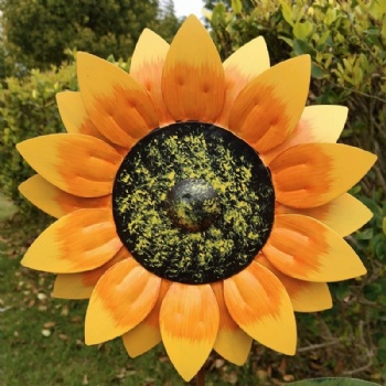 Wrought iron sunflower