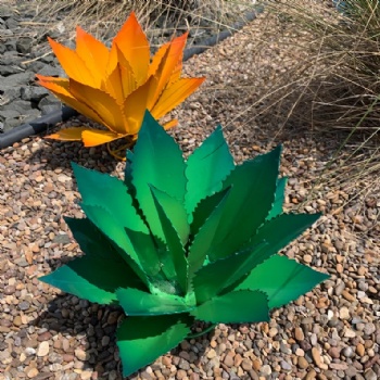 Wrought iron decoration of agave