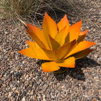 Wrought iron decoration of agave