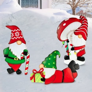 Christmas metal Santa Claus wrought iron