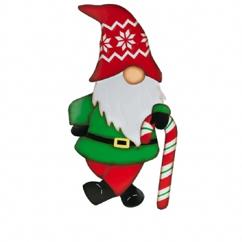 Christmas metal Santa Claus wrought iron