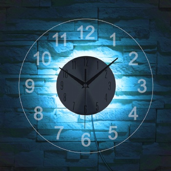 LED glow-in-the-dark creative wall clock